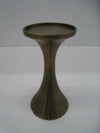 Candle Holder - Medium Brass Hourglass Ribbed