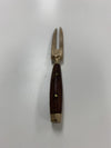 Cutlery - Set of 11 Wood and Brass Pickle Forks