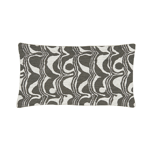 12x16 Swirl Marble Dark Grey Cream