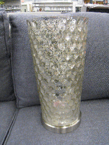 Table Lamp - Flare Cone Honeycomb Silver Fleck