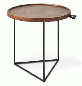 End Table - Porter Walnut & Black Base