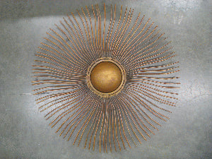 Art - Medium Wavy Copper Sunburst - 30"