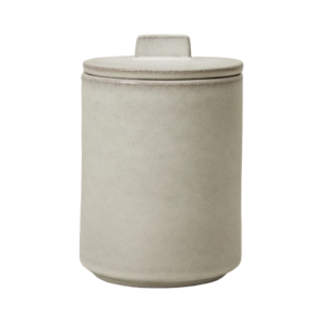 Painted Ivory Terracotta w/Lid MEDIUM