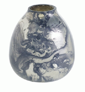 Blue Mercury Glass Vase