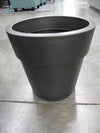 Pot - Linea Plastic Large Round Charcoal Black