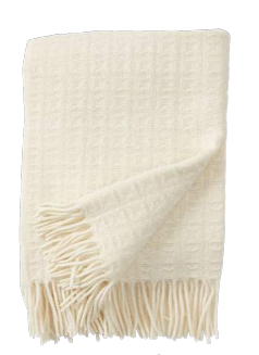 Twist Natural White Greek Key w/ Fringe