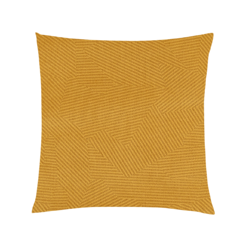 18x18 Gold Velvet w/Geometric Striped Texture