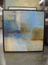 Art - HS Framed Blue Abstract Medium 37" X 37" CLEARED
