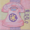 Art - Small Children's Pink Telephone - Small - CLEARED 11" X 11"