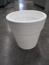 Pot - Linea Plastic Large Round White