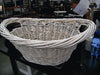 Basket - Wicker Gloss White