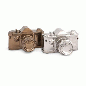 Sculpture - Camera Bronze Brown Metallic