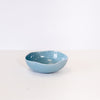 Bowl - Organic Shape Crackle Blue