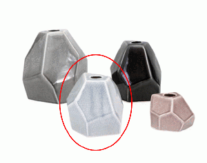 Medium Light Blue Rock Vase