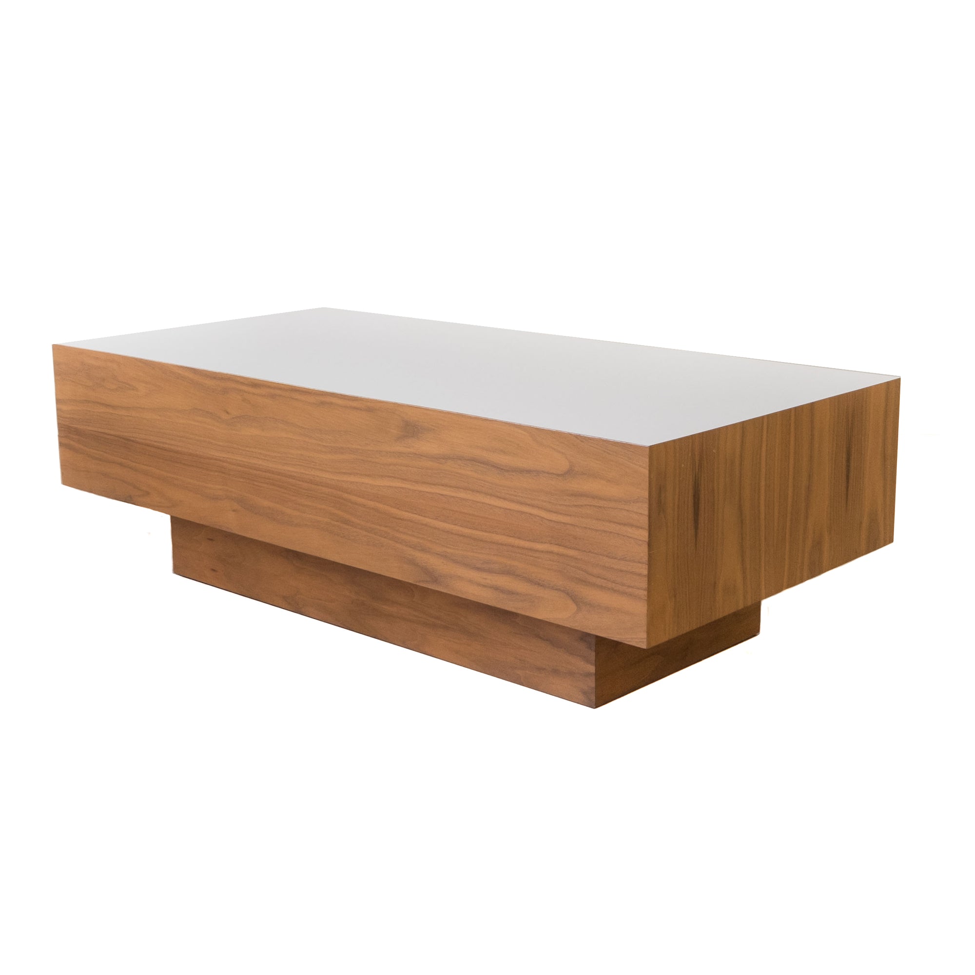 Aim Walnut Coffee Table with White Top
