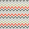 12x16 - Linen Zigzag Grey, Red & Beige