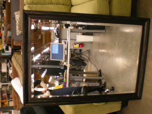 Mirror - Wood Faux Finish 28.5"