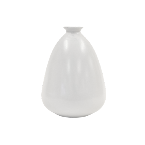 Medium White Ceramic Balloon Vase