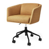 Office Chair - Radius Black Powder Coat Stockholm Camel