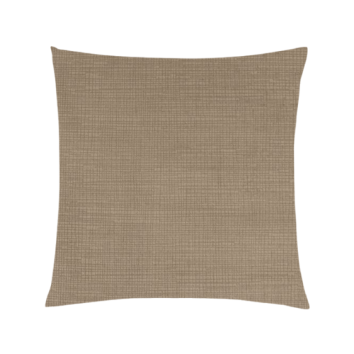 Pillow - 22x22 Taupe, Warm Grey Velvet w/Square Texture