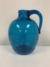 Jug - Turquoise Glass w/ Handle